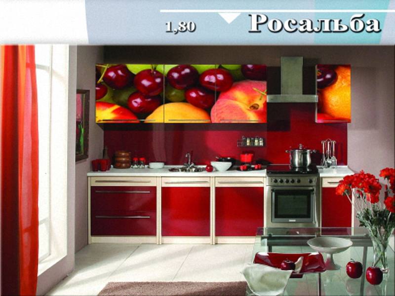 кухня прямая «росальба» в Нижнем Тагиле