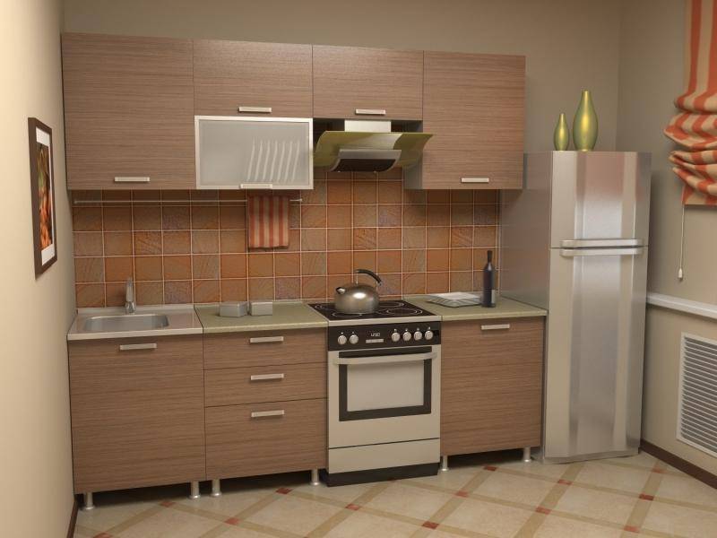 кухня прямая азалия комплектация 7 в Нижнем Тагиле