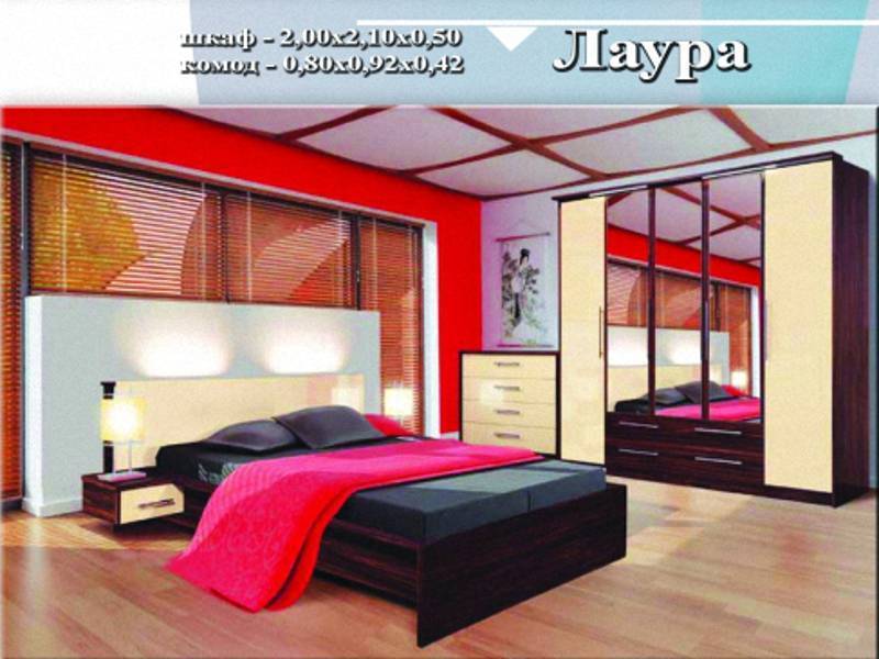 спальный гарнитур «лаура» в Нижнем Тагиле