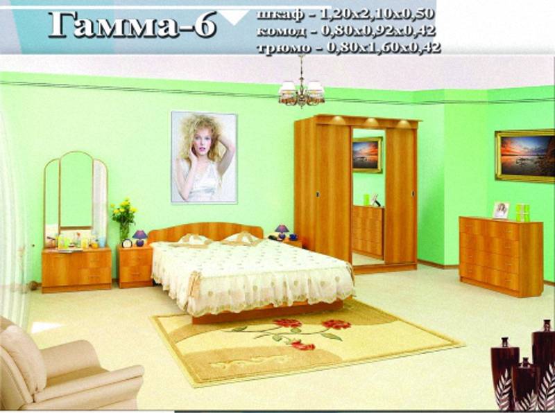 спальный гарнитур «гамма 6» в Нижнем Тагиле