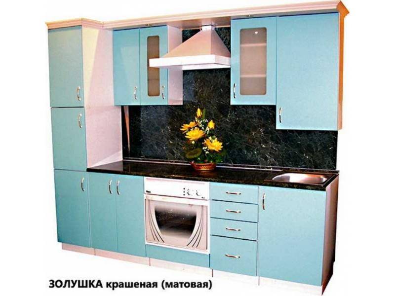 кухня золушка крашеная матовая в Нижнем Тагиле