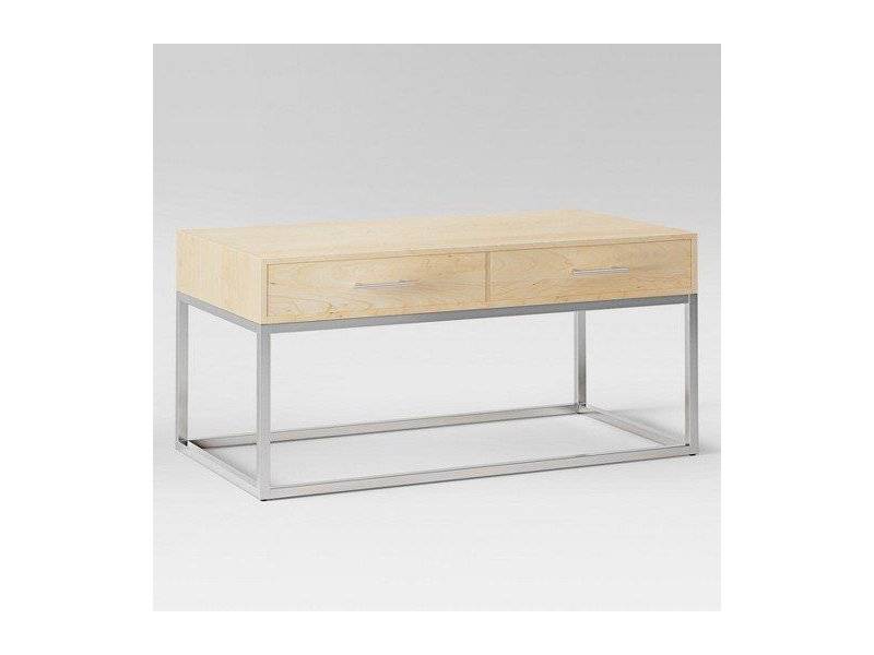 журнальный стол chrome + wooden boxes в Нижнем Тагиле