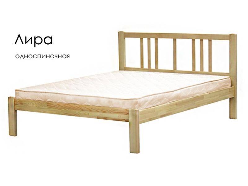 кровать лира из массива сосны в Нижнем Тагиле