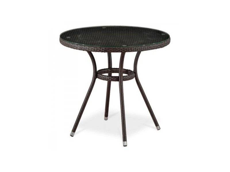 стол из ротанга t283ant-w51-d80 brown в Нижнем Тагиле