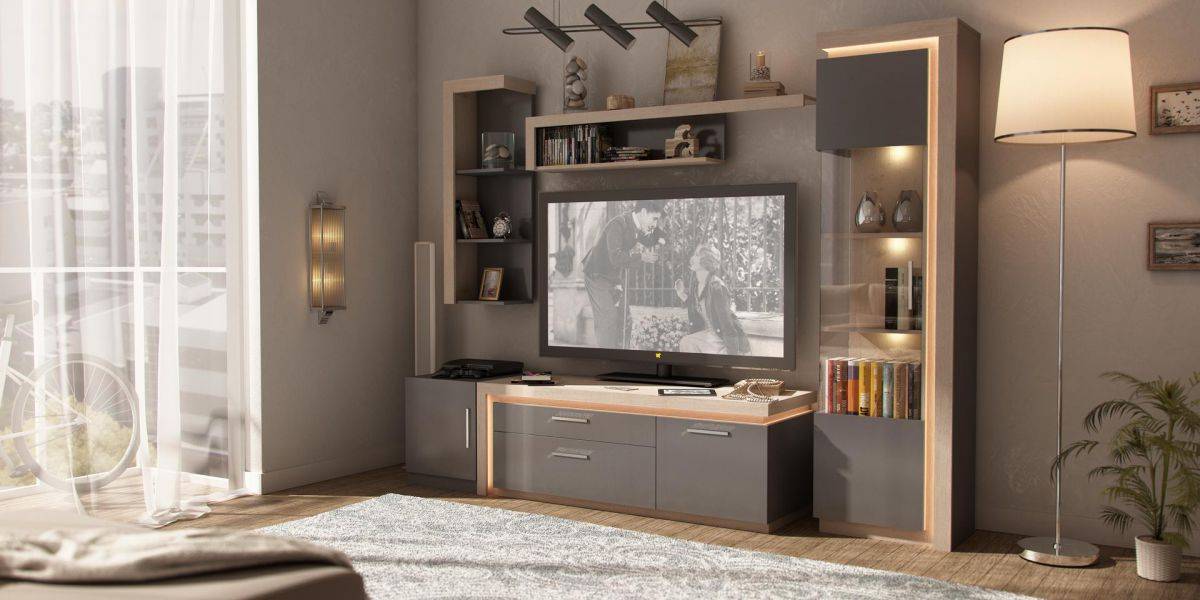 гостиная неон антрацит в Нижнем Тагиле