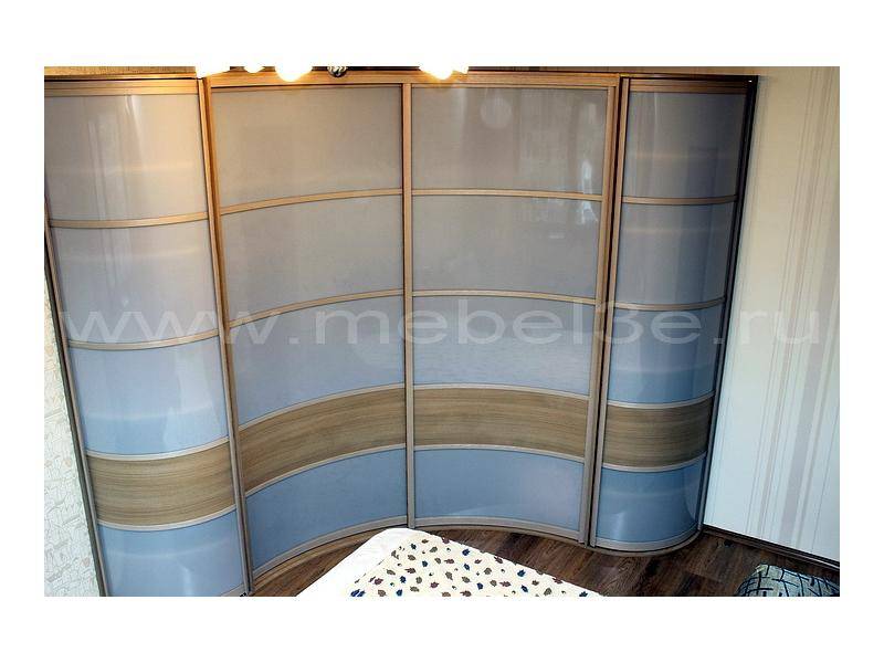 встроенный радиусный шкаф-купе 2560х2560 в Нижнем Тагиле