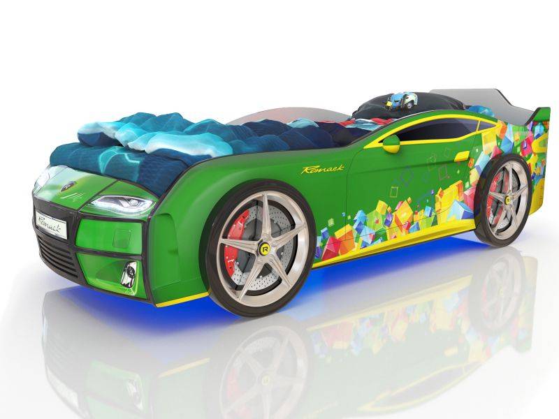 кровать-машинка romack kiddy кубики в Нижнем Тагиле