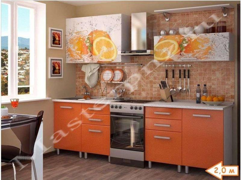 кухня эконом фотопечать в Нижнем Тагиле