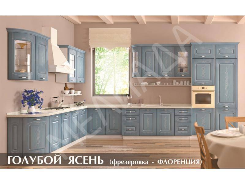 кухня голубой ясень в Нижнем Тагиле