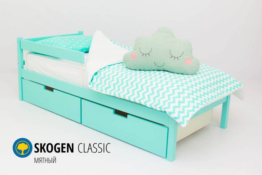 детская кровать skogen classic мятный в Нижнем Тагиле