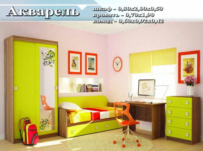 детский гарнитур «акварель» в Нижнем Тагиле
