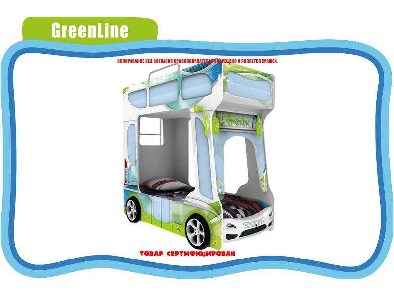 кровать детская green line в Нижнем Тагиле
