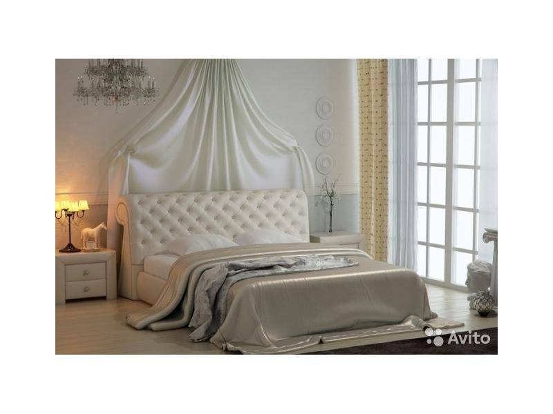 белая кровать letto 11 в Нижнем Тагиле