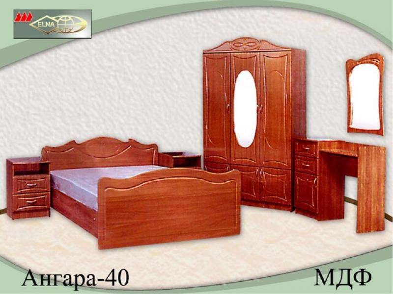 спальный гарнитур ангара 40 (мдф) в Нижнем Тагиле