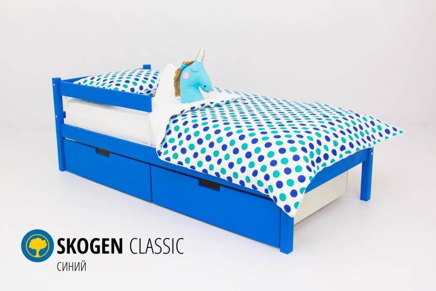 детская кровать skogen classic синий в Нижнем Тагиле