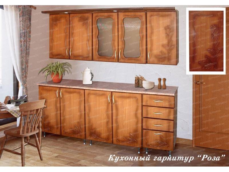 кухонный гарнитур прямой роза в Нижнем Тагиле