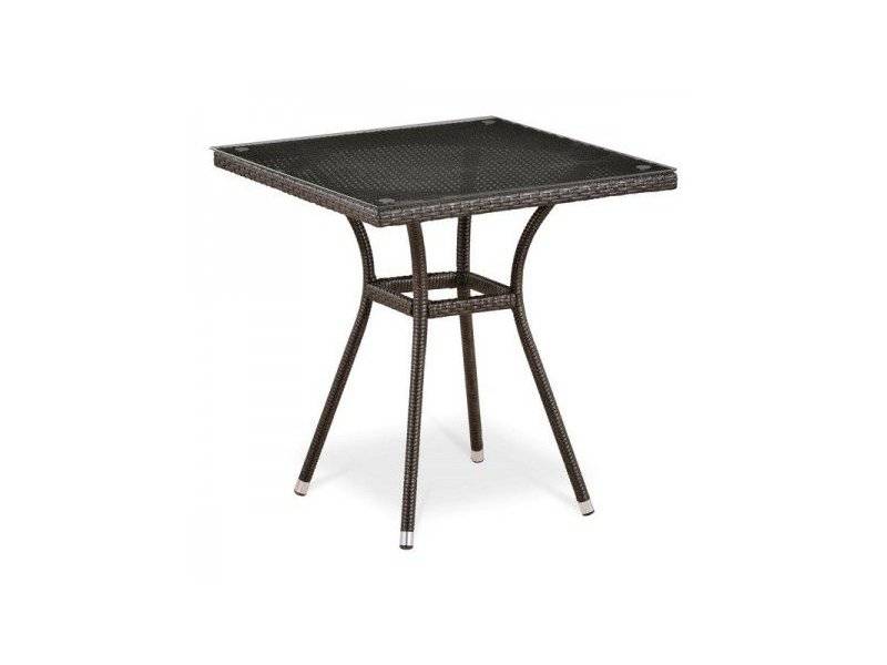 стол из ротанга t282bnt-w51-70x70 brown в Нижнем Тагиле