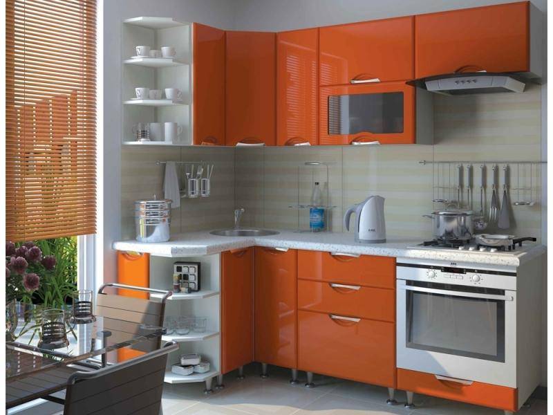 оранжевая кухня в Нижнем Тагиле