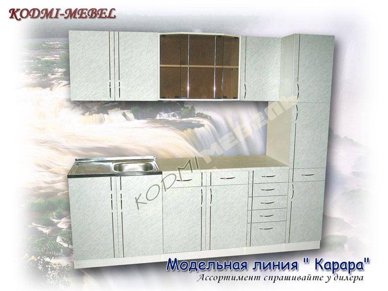 кухонный гарнитур прямой карара в Нижнем Тагиле