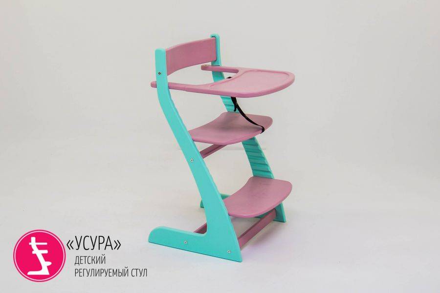 детский растущий регулируемый стул усура мятный-лаванда в Нижнем Тагиле