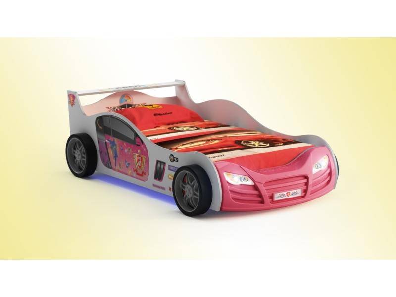 кровать машина r800 mini pinky line в Нижнем Тагиле