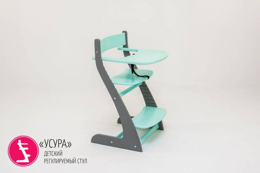 детский растущий регулируемый стул усура графит-мятный в Нижнем Тагиле