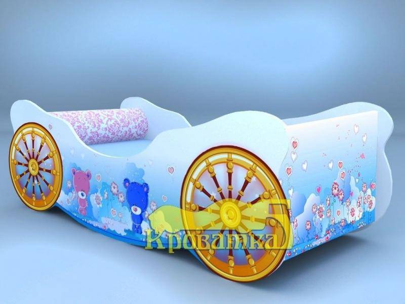 голубая кровать карета мишки в Нижнем Тагиле