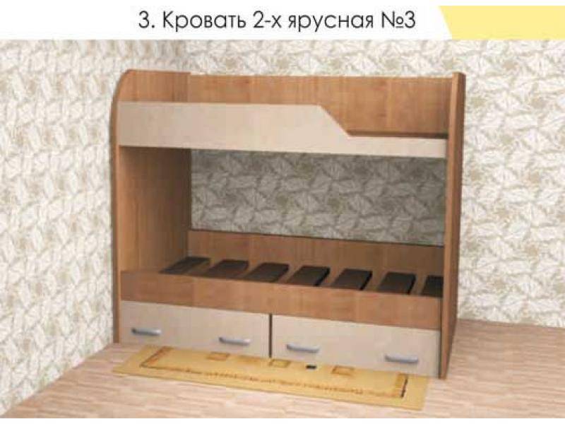 кровать двухъярусная 3 в Нижнем Тагиле