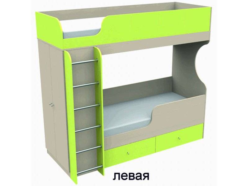 кровать двухъярусная со шкафом в Нижнем Тагиле
