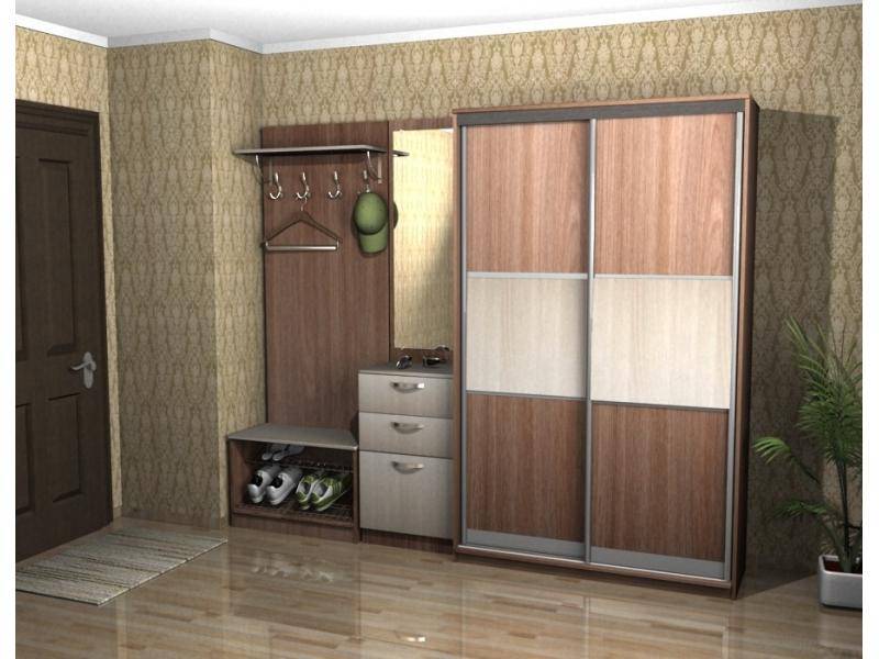 прихожая со шкафом-купе в Нижнем Тагиле