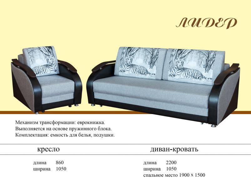 диван еврокнижка лидер в Нижнем Тагиле