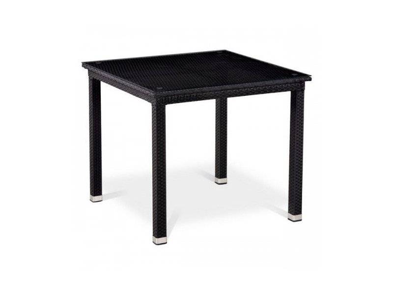 стол из ротанга t246st-90x90 black в Нижнем Тагиле