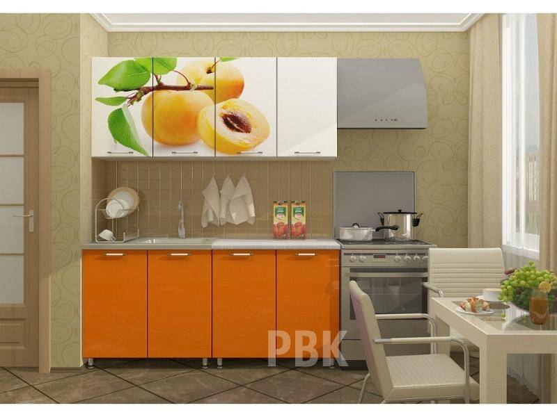 оранжевая кухня персик в Нижнем Тагиле