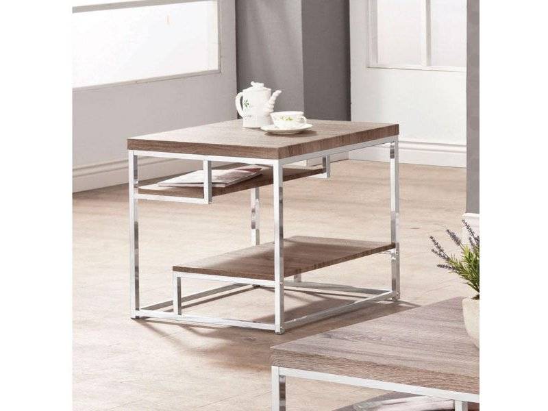 журнальный стол chrome & triple wood в Нижнем Тагиле