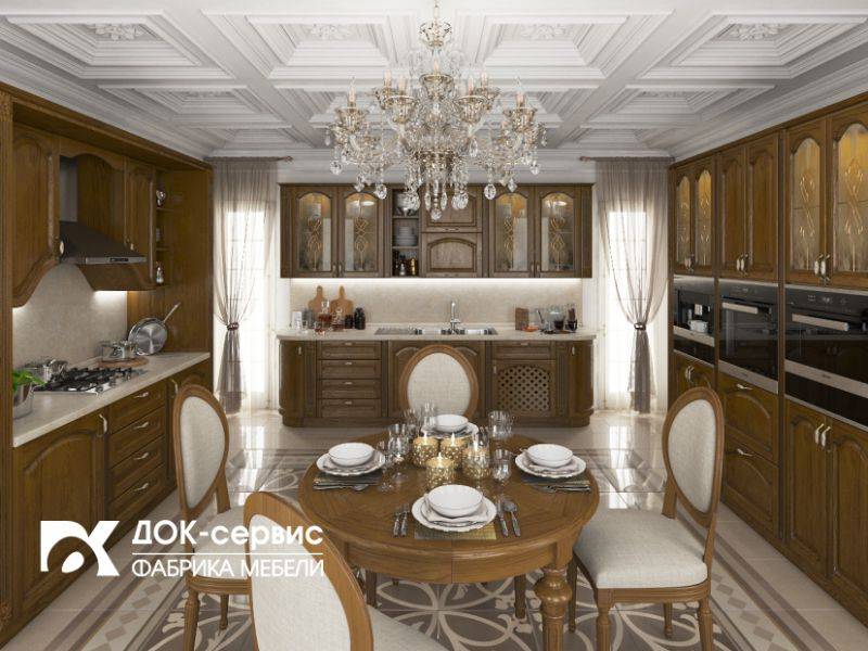 кухня угловая из массива классическая в Нижнем Тагиле