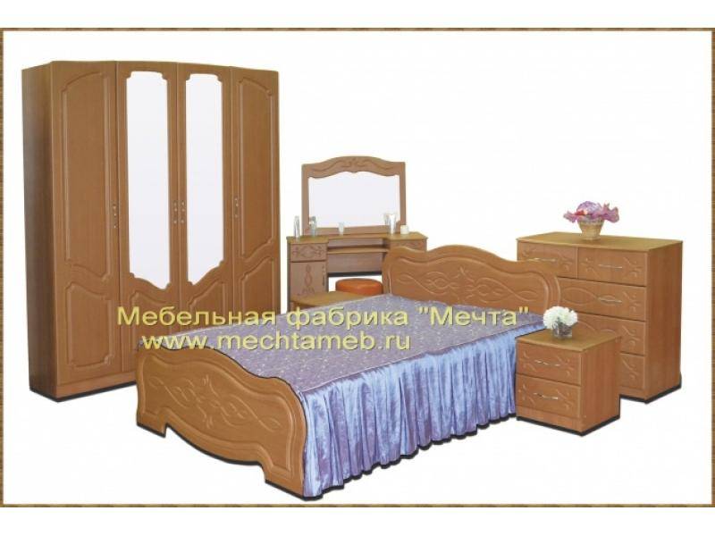 спальный гарнитур ольха мдф в Нижнем Тагиле