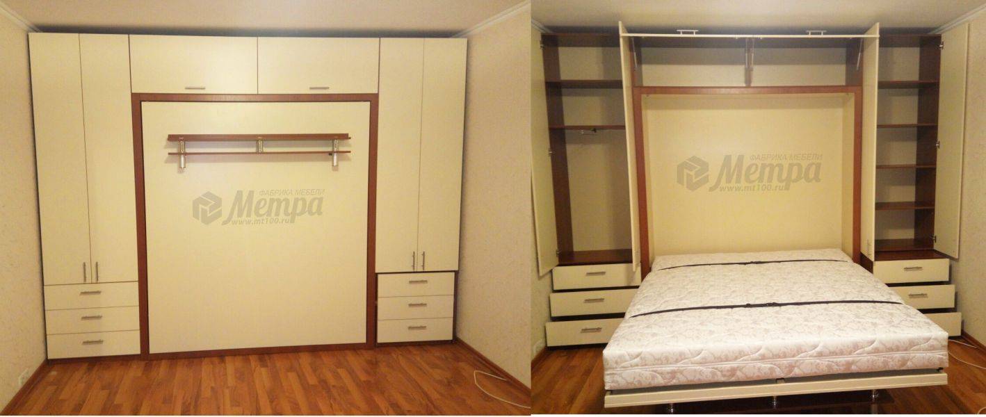мебельная стенка с подъемной кроватью в Нижнем Тагиле
