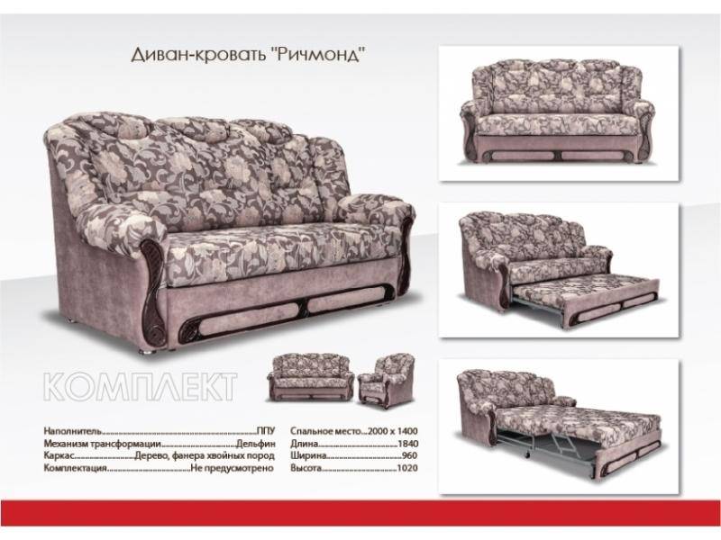 выкатной диван ричмонд в Нижнем Тагиле
