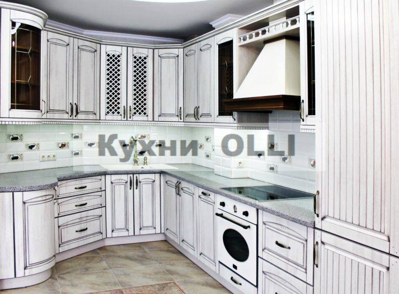 кухня мдф в пленке пвх с патиной в Нижнем Тагиле