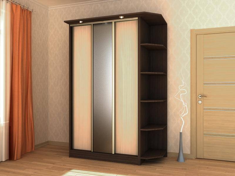 шкаф-купе с угловыми полками 1 в Нижнем Тагиле