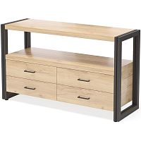 тумба под tv neo loft с 4 ящиками светло-коричневая в Нижнем Тагиле
