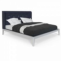 кровать полутораспальная 140x200 темно-синяя fly soft new в Нижнем Тагиле