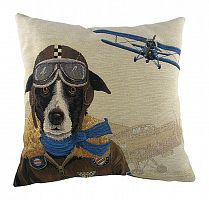 подушка с собакой-пилотом doggie fighters blue в Нижнем Тагиле