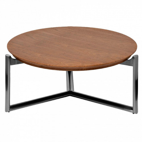 стол журнальный коричневый d83*33см в Нижнем Тагиле