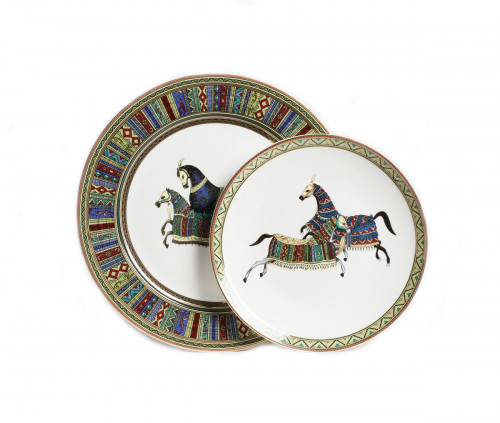 комплект тарелок antique (темная) в Нижнем Тагиле