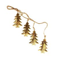 гирлянда новогодняя подвесная елки золотые golden trees, 65 см в Нижнем Тагиле