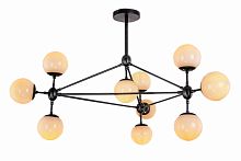 люстра modo 10 black+white черная, белые плафоны в Нижнем Тагиле