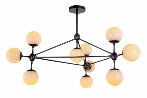 люстра modo 10 black+white черная, белые плафоны в Нижнем Тагиле