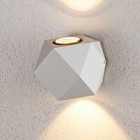 уличный настенный светодиодный светильник elektrostandard 1565 techno led kroket белый 4690389125393 в Нижнем Тагиле