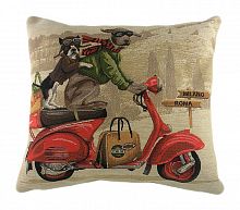 подушка с картинкой scooter dogs red в Нижнем Тагиле